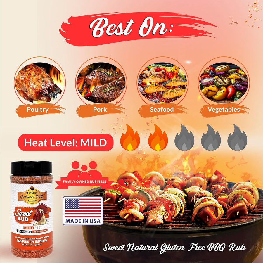 Sweet Natural Gluten Free BBQ Rub 9.4 oz