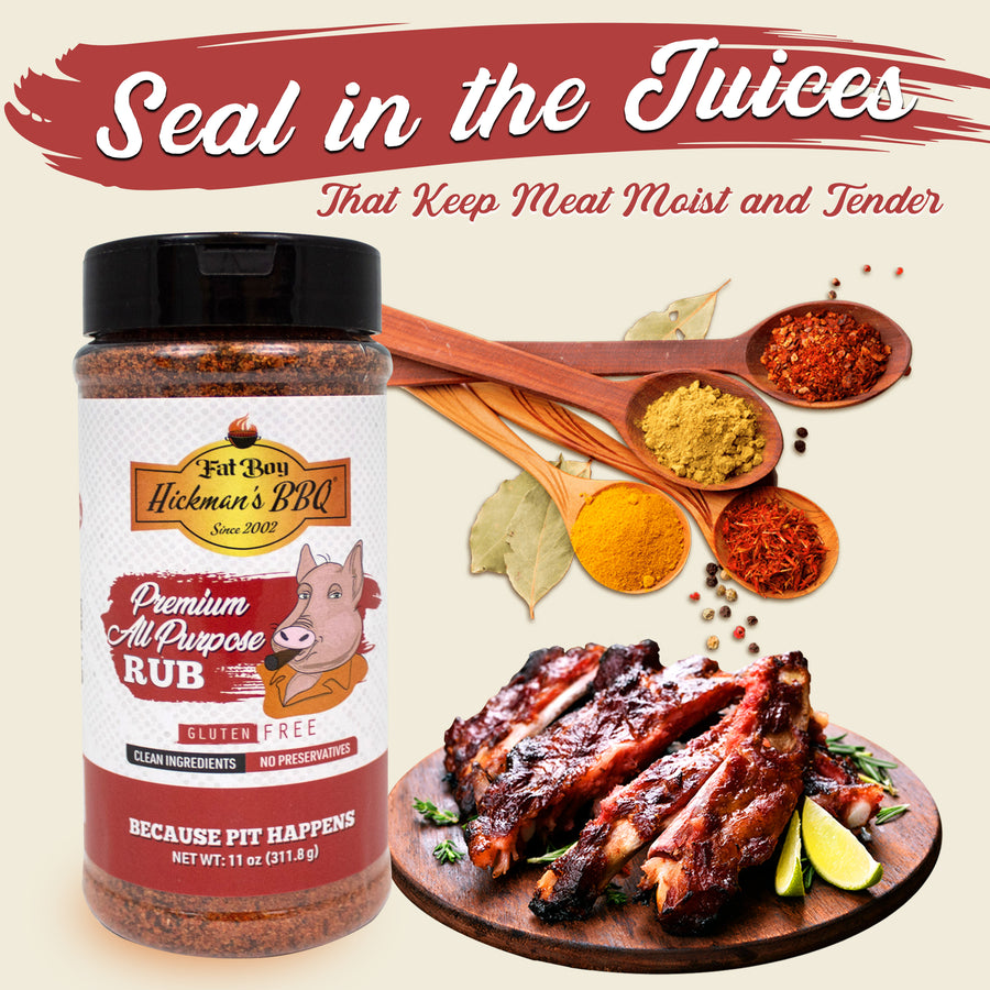 Premium All Purpose Gluten Free Keto Friendly BBQ Rub 11 oz