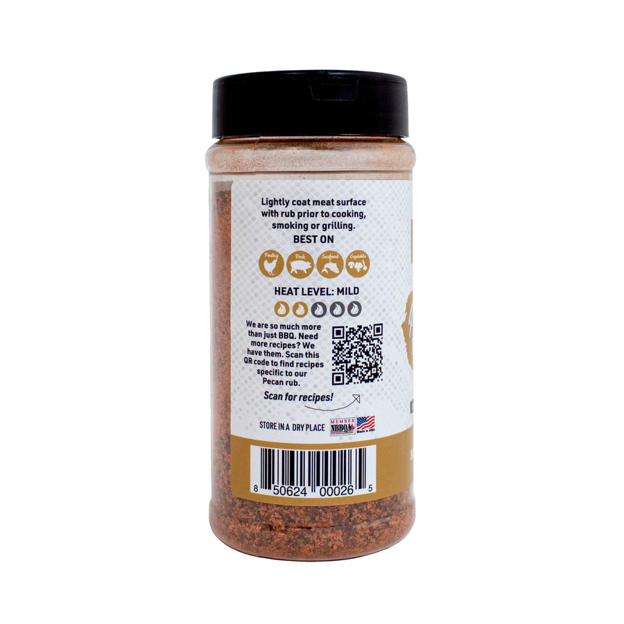 Pecan Natural Gluten Free BBQ Rub 11 oz