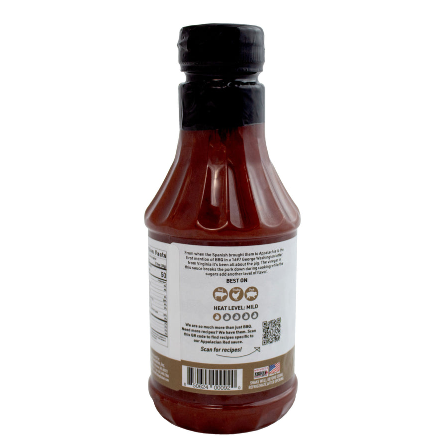 Appalachian Red Gluten Free Vinegar-Based BBQ Sauce 18 oz