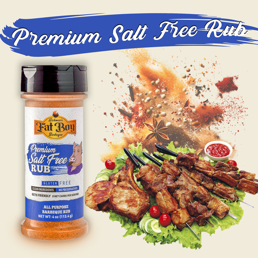 Salt Free Gluten Free Natural BBQ Rub 4 oz