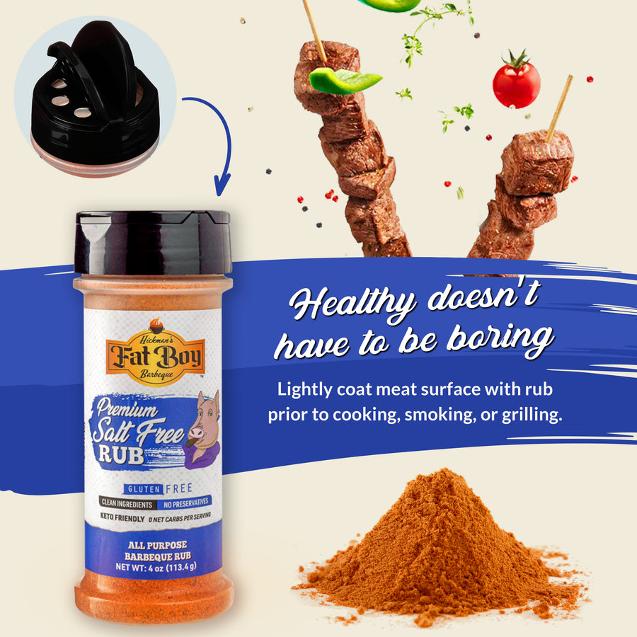 Salt Free Gluten Free Natural BBQ Rub 4 oz