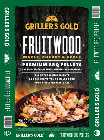 Griller's Gold Fruitwood Grilling Pellets - 20 lb Bag